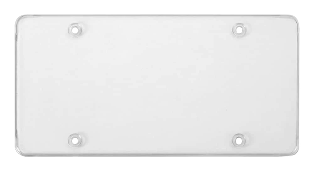AutoTrends Clear Tuf Flat License Plate Shield 3 AutoTrends Clear Tuf Flat License Plate Shield