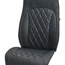 AutoTrends GloveBox Luxury Padded Faux Leather Seat Cushion, Black