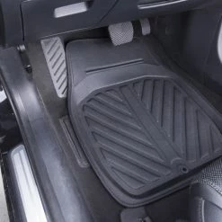 AutoTrends MotoMaster Luxury Faux Leather Car Floor Mat Set, Black, 4-pk -AutoTrends Shop motomaster luxury faux leather floor mats 4pc b8d619f1 e1d8 4482 a914 84b7fce2ceec