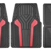 AutoTrends Carbon Fibre Floor Mats, 4-pk -AutoTrends Shop motomaster red carbon fibre floor mats 4 pc 210bf451 4b89 4f04 b09f 74a57dcc14c5