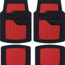 AutoTrends Sporty Vinyl Aluminum Floor Mat, Red, 4-pk 8 AutoTrends Sporty Vinyl Aluminum Floor Mat, Red, 4-pk -AutoTrends Shop motomaster sporty floor mat red 2 pc be9025e2 7403 4d73 b934 77ee9af4306e